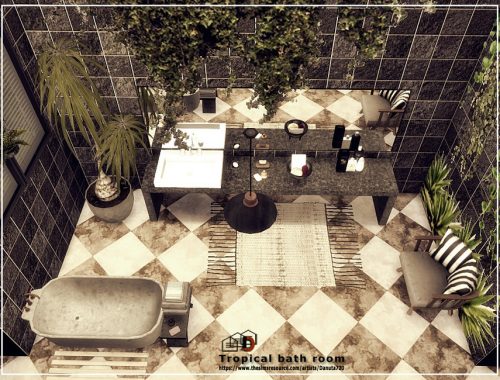 Tropical bath room
