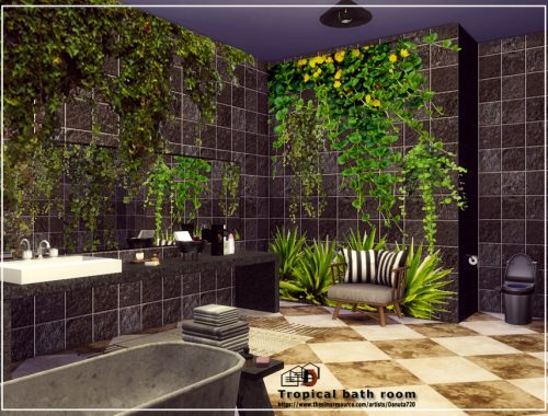 Tropical bath room