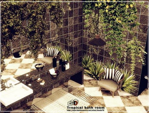 Tropical bath room