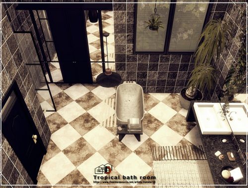 Tropical bath room