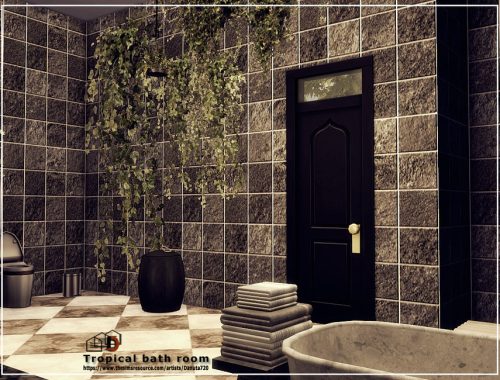 Tropical bath room