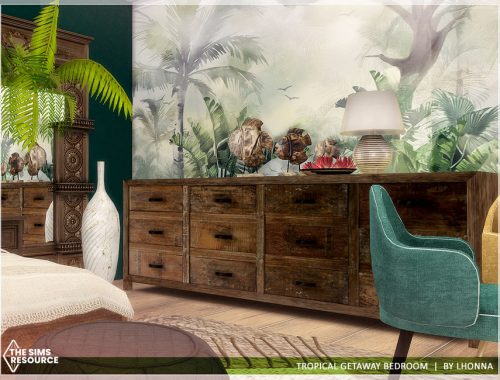 Tropical Getaway Bedroom /TSR CC only/