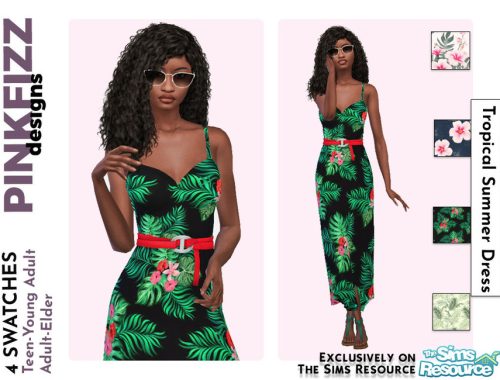 Tropical Summer Dress
