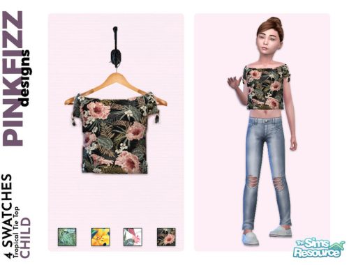 Tropical Tie Top