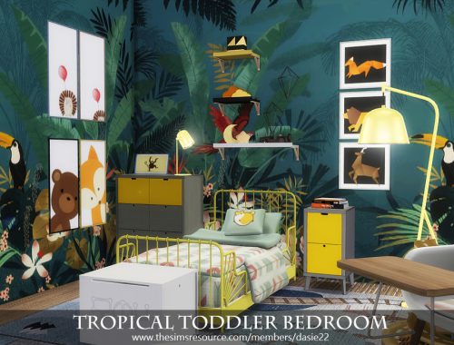 Tropical Toddler Bedroom