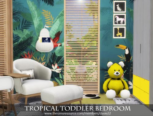 Tropical Toddler Bedroom
