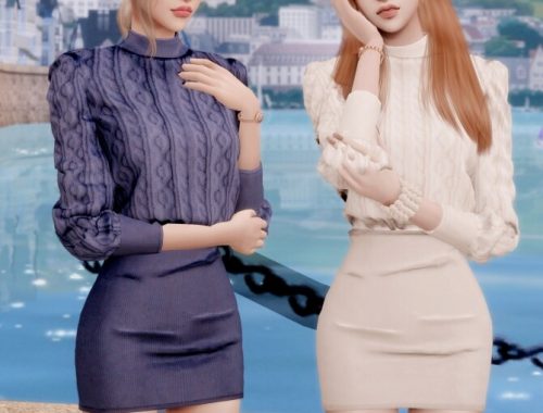 Twisting Knit Dress at RIMINGs