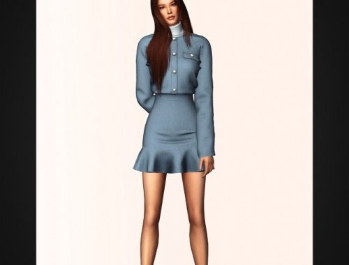 Two Piece Sweater Dress & Turtleneck at Gorilla