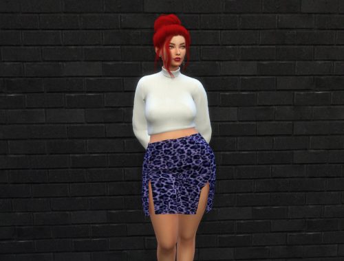 Two Slit Skirt