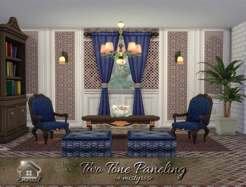Two Tone Paneling in mistyrose