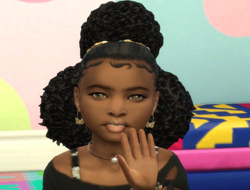 Updo Afro Puffs - Child
