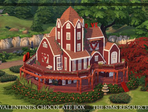Valentine's Chocolate Box House | CC only TSR