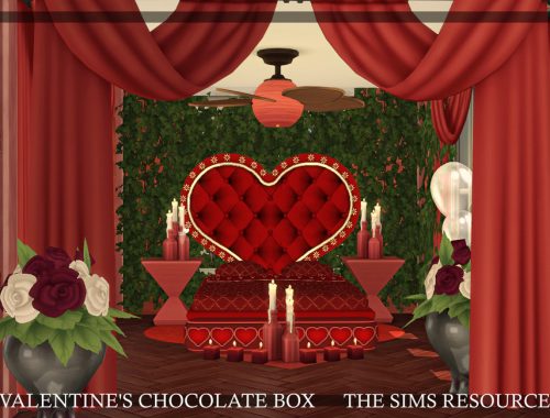 Valentine's Chocolate Box House | CC only TSR