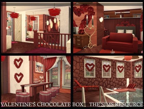 Valentine's Chocolate Box House | CC only TSR