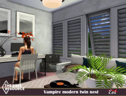 Vampire Modern Twin Nest_TSR only CC