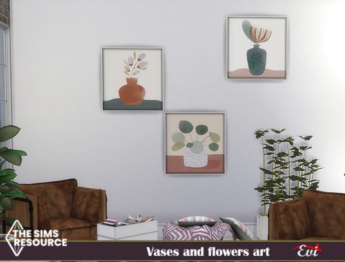 Vases and flowers