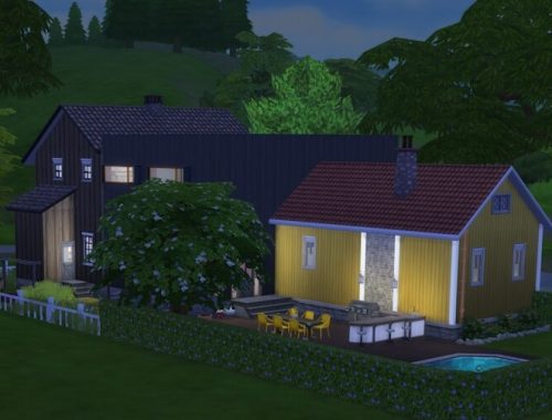 Vassendtunet house at KyriaT’s Sims 4 World