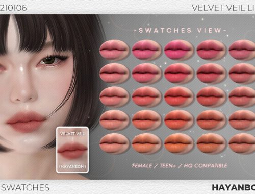 VELVET VEIL LIPS at Hayanbom