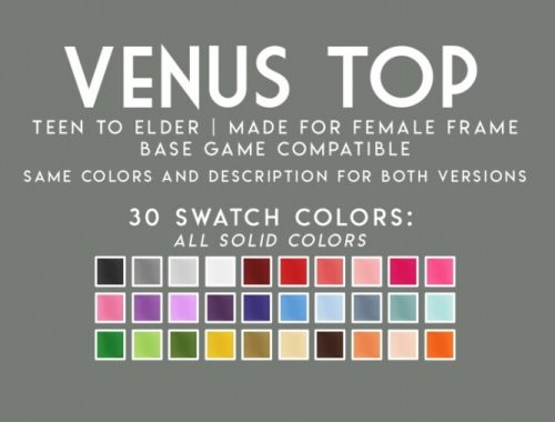 VENUS TOP at Candy Sims 4