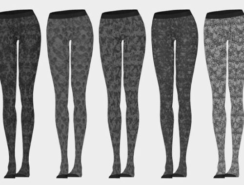 Veri Dress + Lace Tights at Daisy Pixels