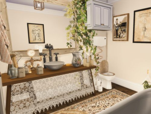 Village Victorian Bathroom | Only TSR CC