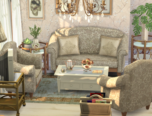 Vintage Living and Dining Room  // CC needed