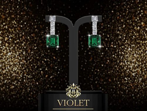 VIOLET NECKLACE & EARRINGS