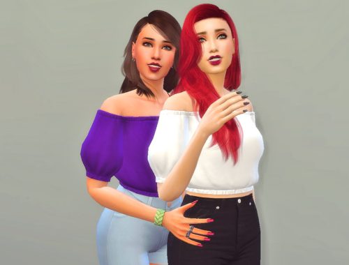 VV Off-Shoulder Crop Top - Dark