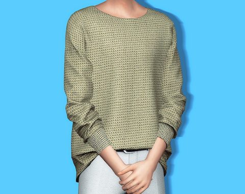 Waffle Knit Sweater at Gorilla