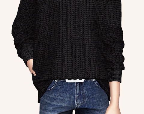 Waffle Knit Sweater at Gorilla