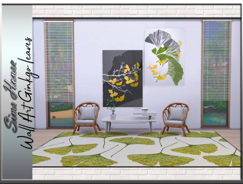 Wall Art Ginkgo leaves