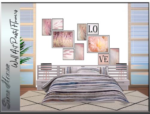 Wall Art Pastel Flowers