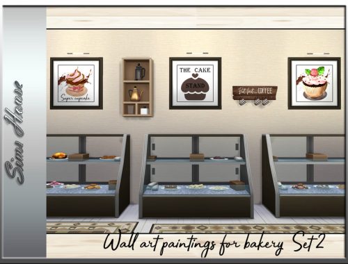 Wall Art Picture For Bakery Set 2