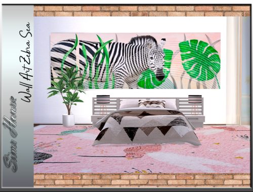 Wall Art  Zebra Sea