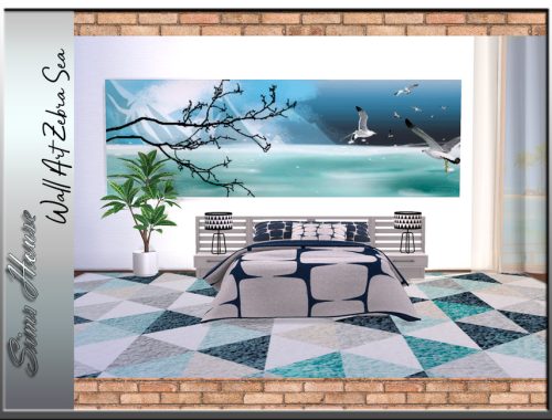 Wall Art  Zebra Sea