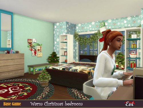 Warm Christmas Bedroom