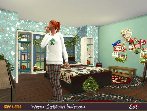 Warm Christmas Bedroom