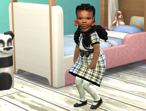 Wavy Goddess Pigtails - Toddler Base Compatible