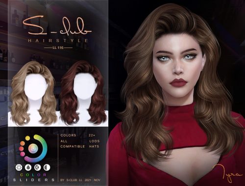 Wavy hair (Tyra) by S-Club