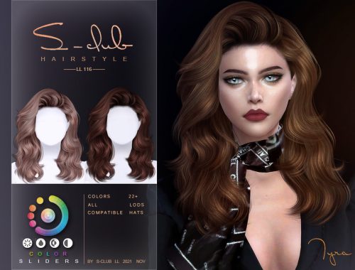Wavy hair (Tyra) by S-Club