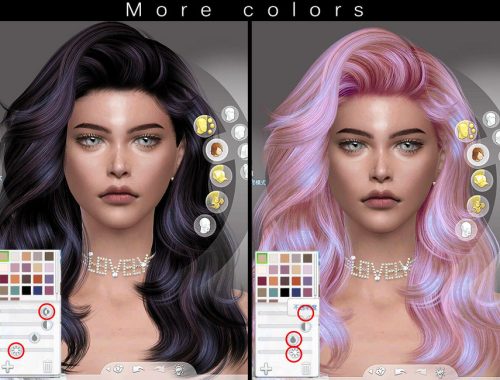 Wavy hair (Tyra) by S-Club