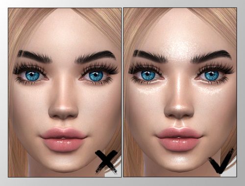 Wet look skin (Blush)