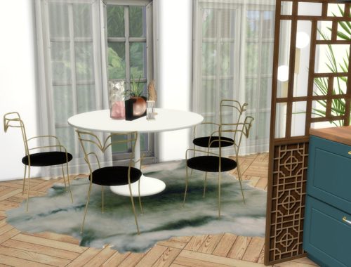 White Wine Art Deco Kitchen- Only TSR CC