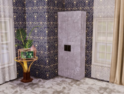 White Wine Art Deco Main Bedroom- Only TSR CC