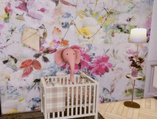 White Wine Art Deco Nursery- Only TSR CC