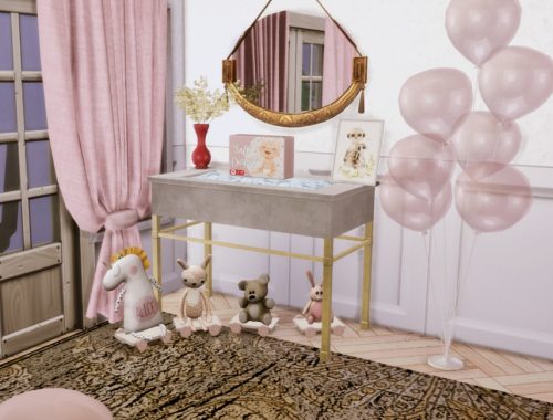 White Wine Art Deco Nursery- Only TSR CC