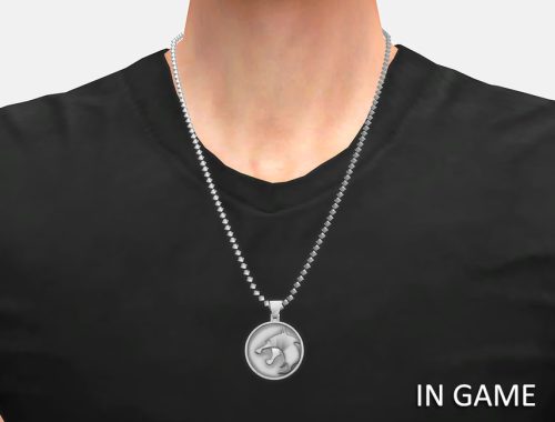 White Wolf Necklace (male)