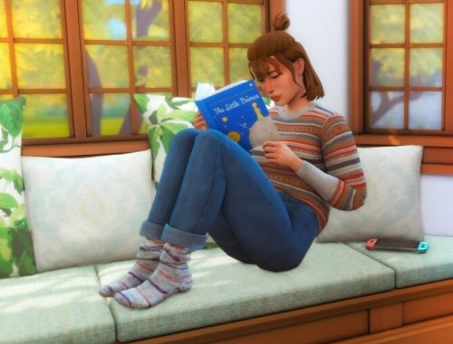 Window Seat Pose Pack at Katverse