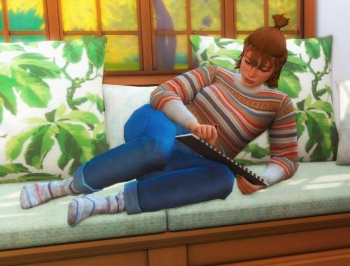 Window Seat Pose Pack at Katverse