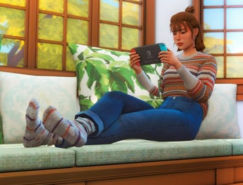 Window Seat Pose Pack at Katverse